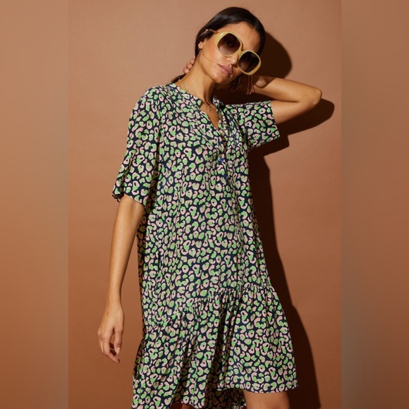 Tucker NYC | Laura Midnight Leo Dress | Size Small - Picture 1 of 11